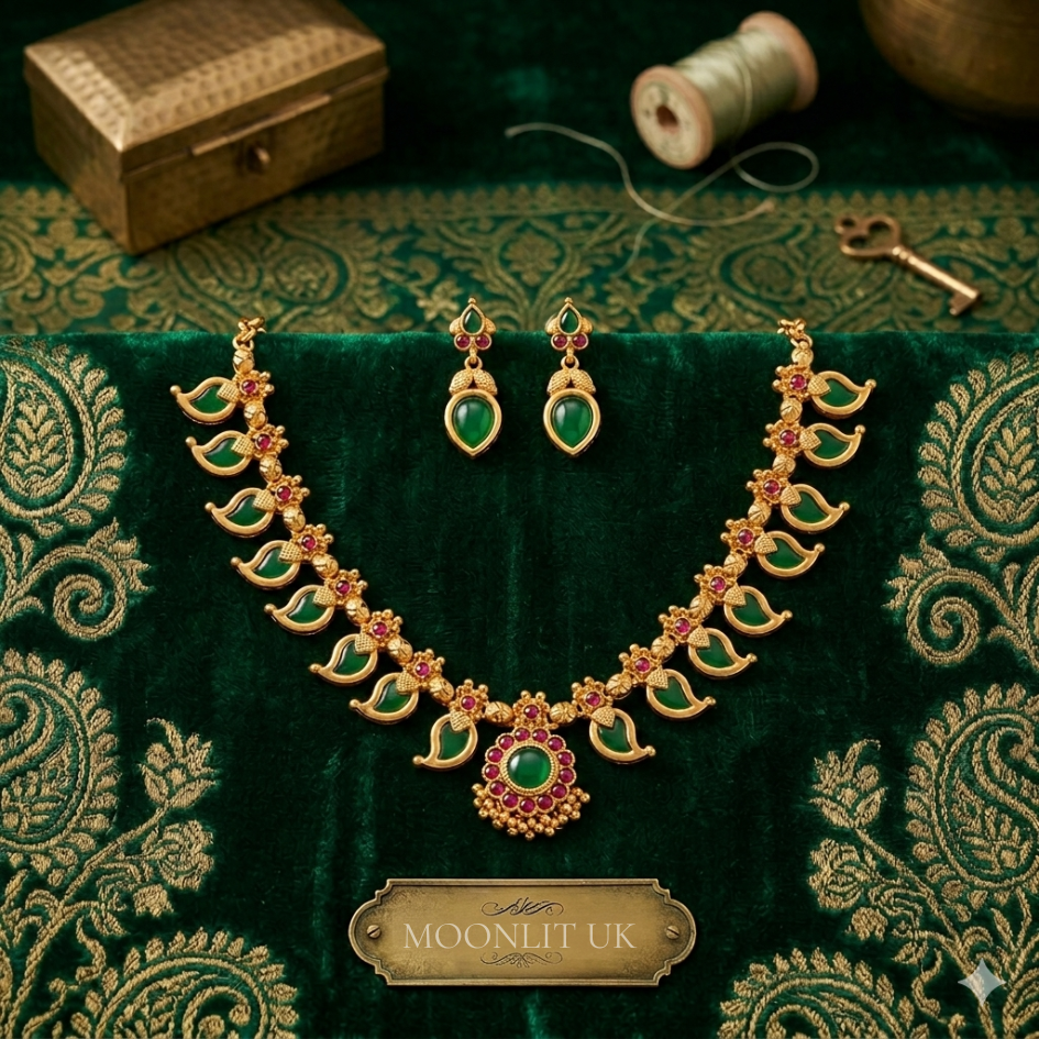 Traditional Kerala Palakka Manga Mala Necklace MN-4015