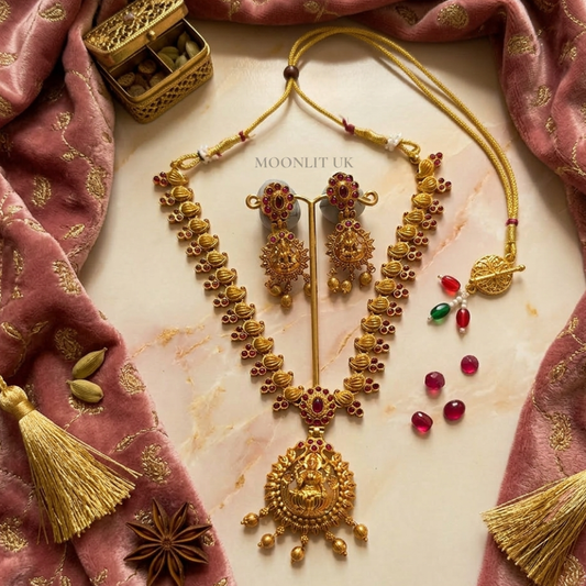 Fancy temple short chain necklace MN-4007