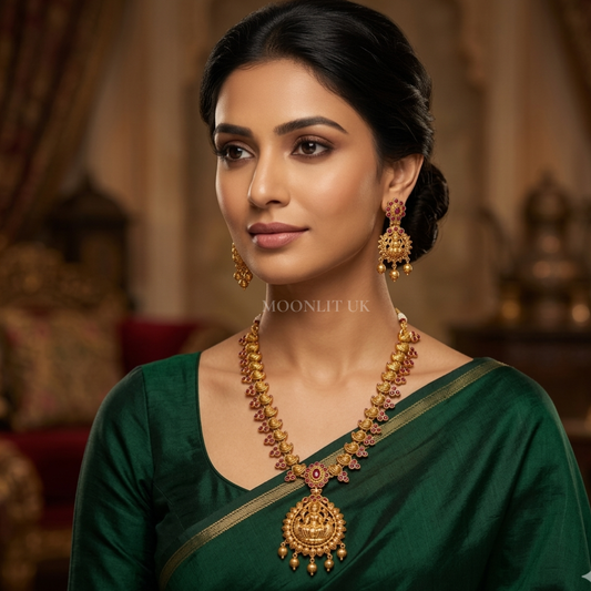 Fancy temple short chain necklace MN-4007