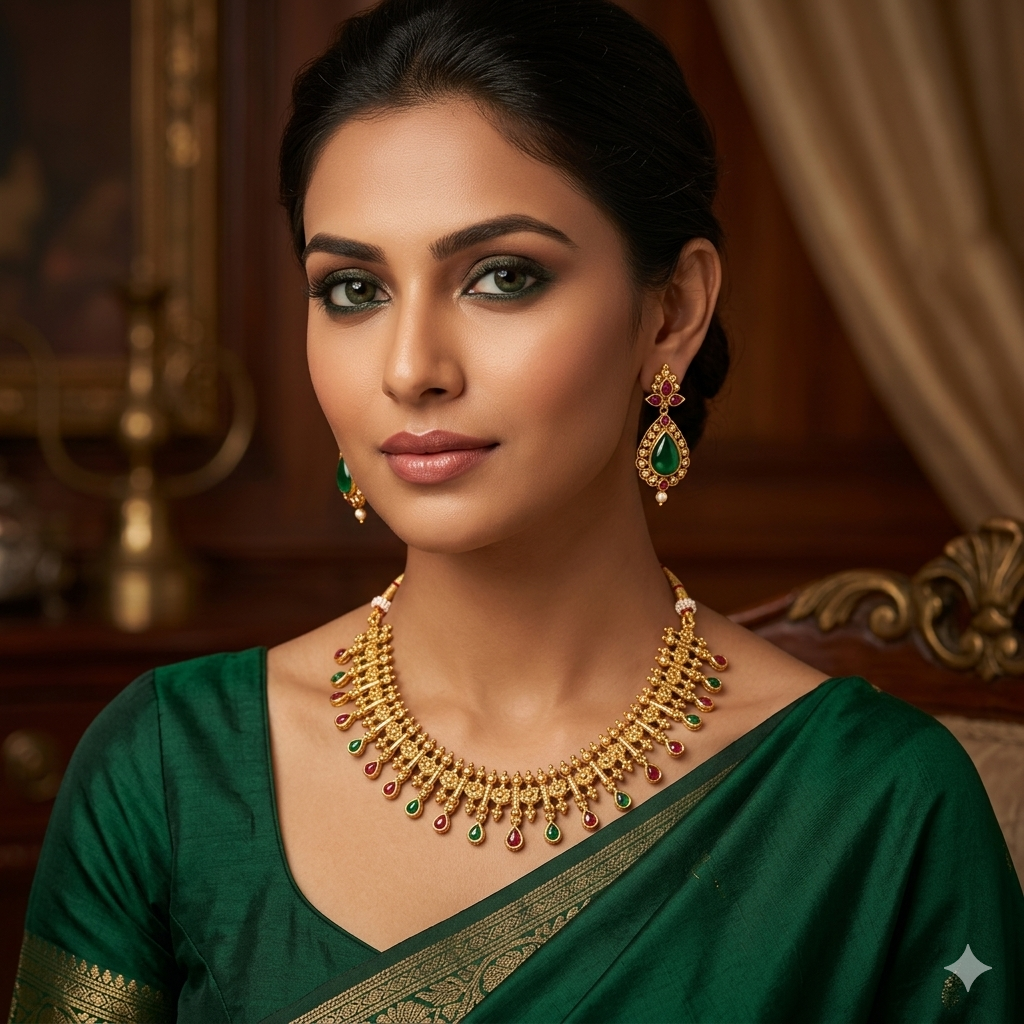 The Swarna Kavach Jhumka Ensemble MN-4028