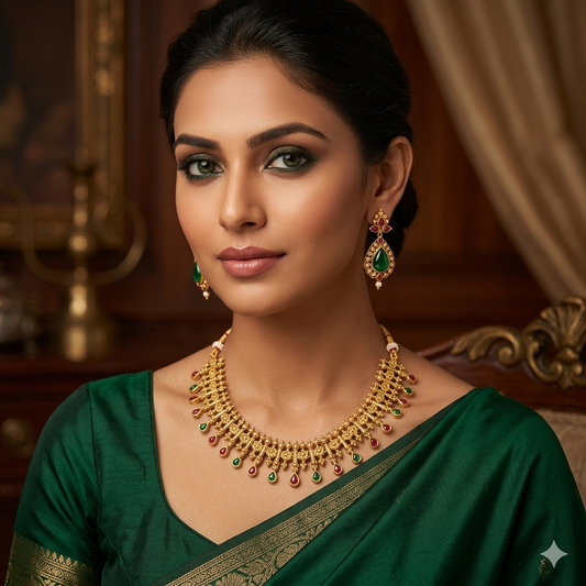 The Swarna Kavach Jhumka Ensemble MN-4028