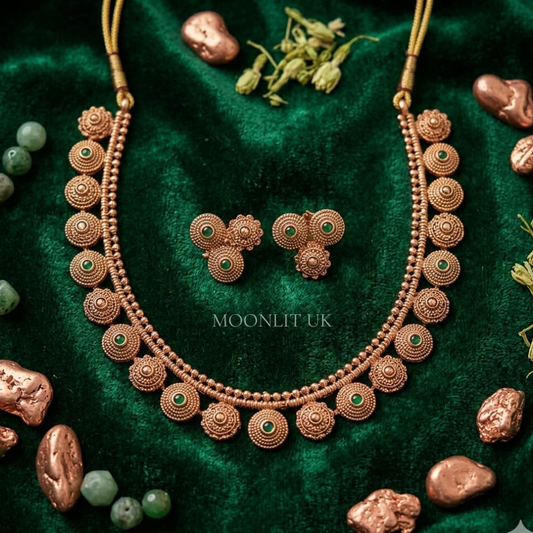 Circular Medallion Necklace -MN-4014