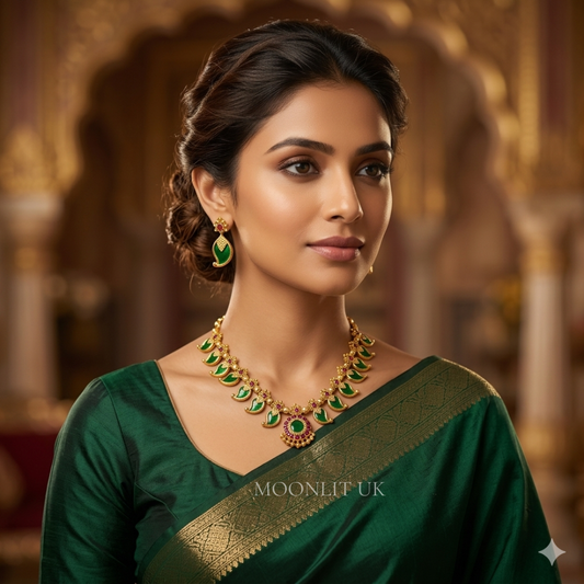 Traditional Kerala Palakka Manga Mala Necklace MN-4015