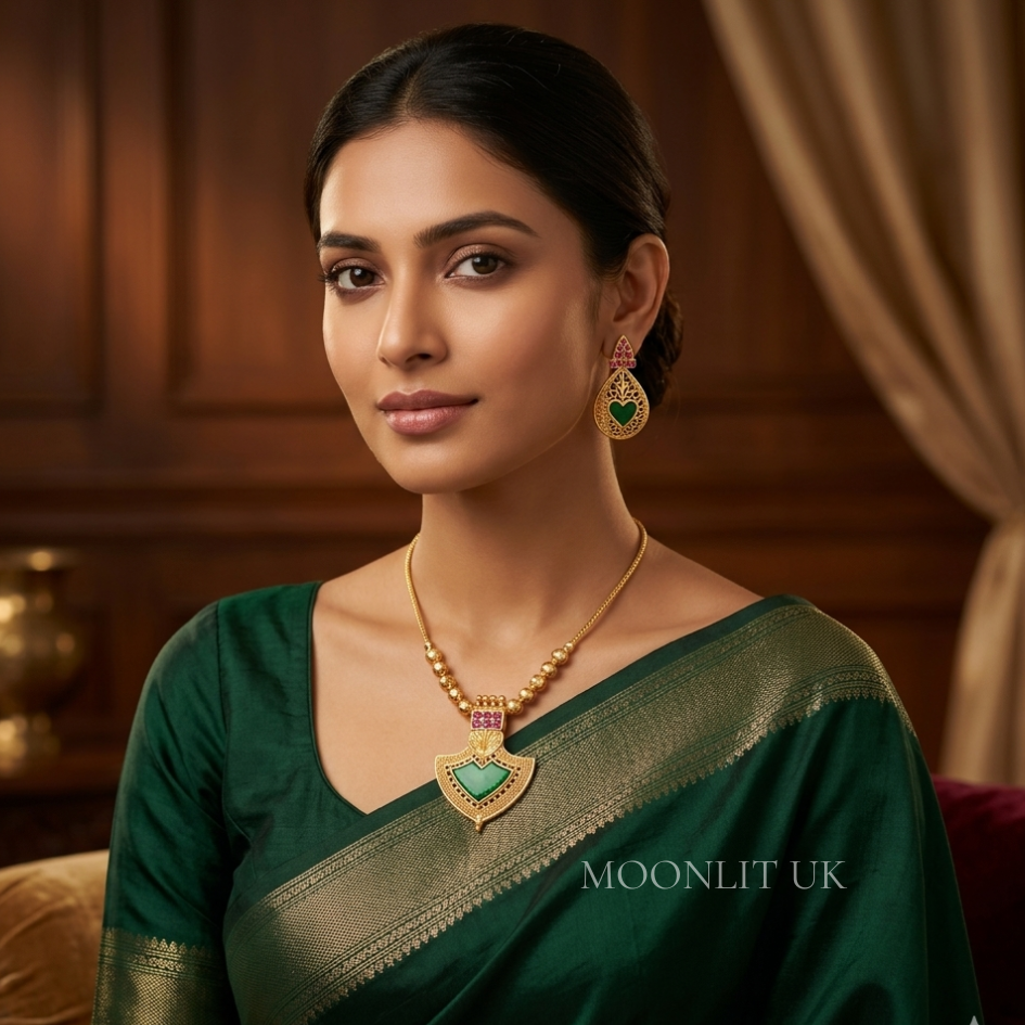 Navya Antique Gold Pendant Chain(non matte inished) MN-4032